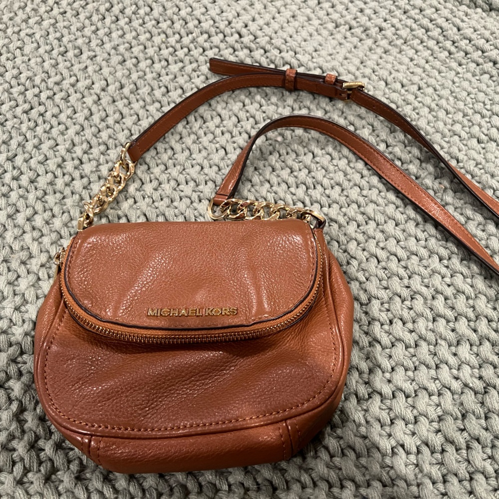 Michael Kors Bedford Flap Crossbody Leather Bag
